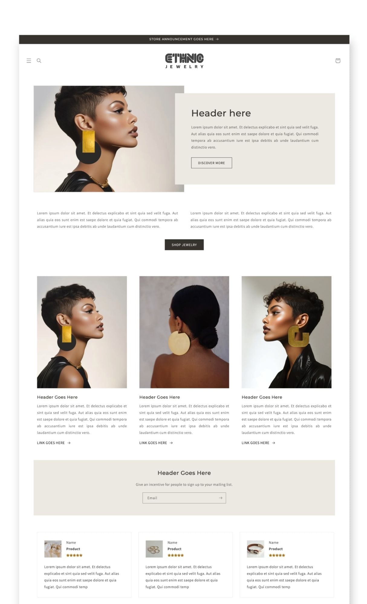 Ethnic Jewelry Shopify Template