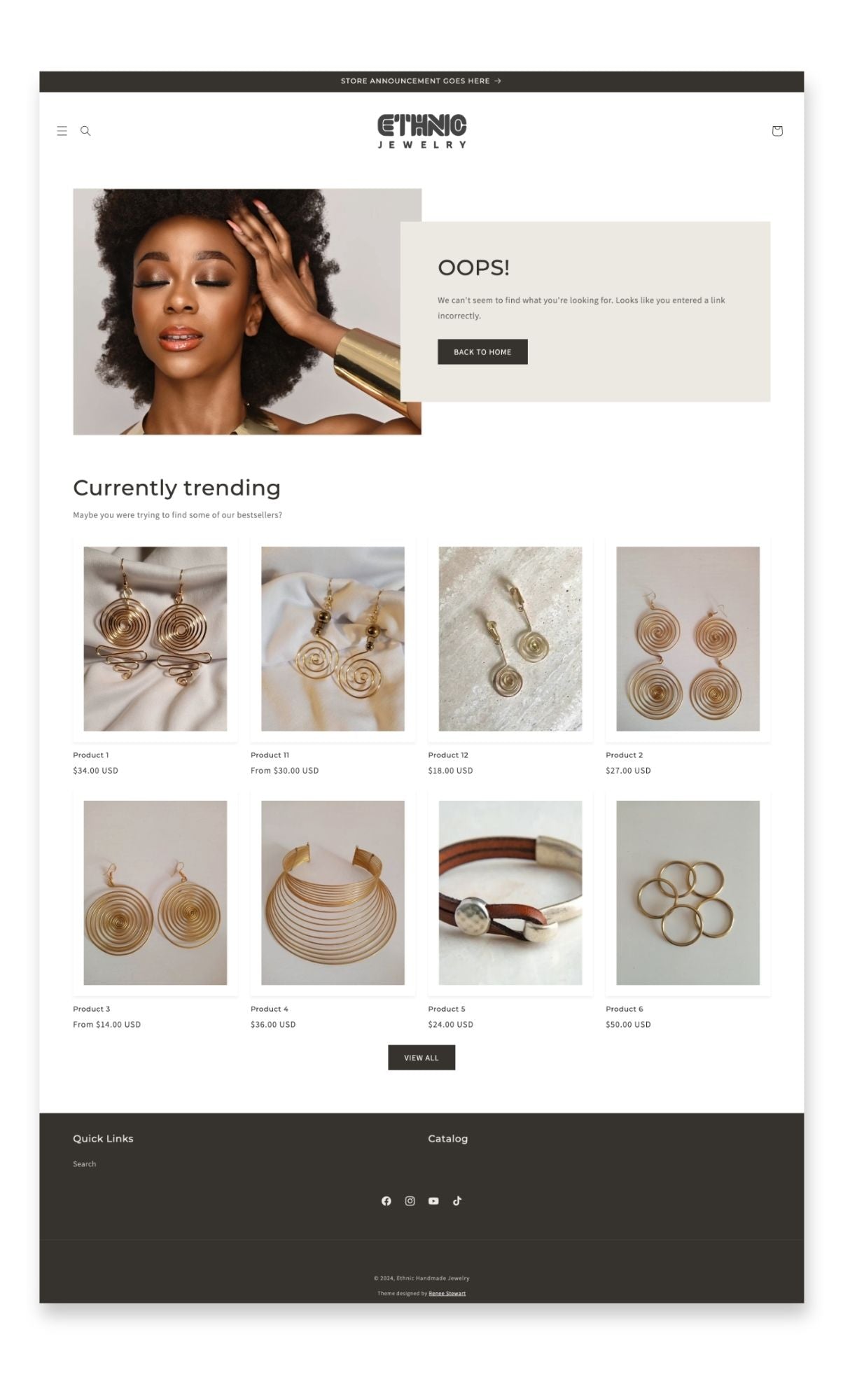 Ethnic Jewelry Shopify Template