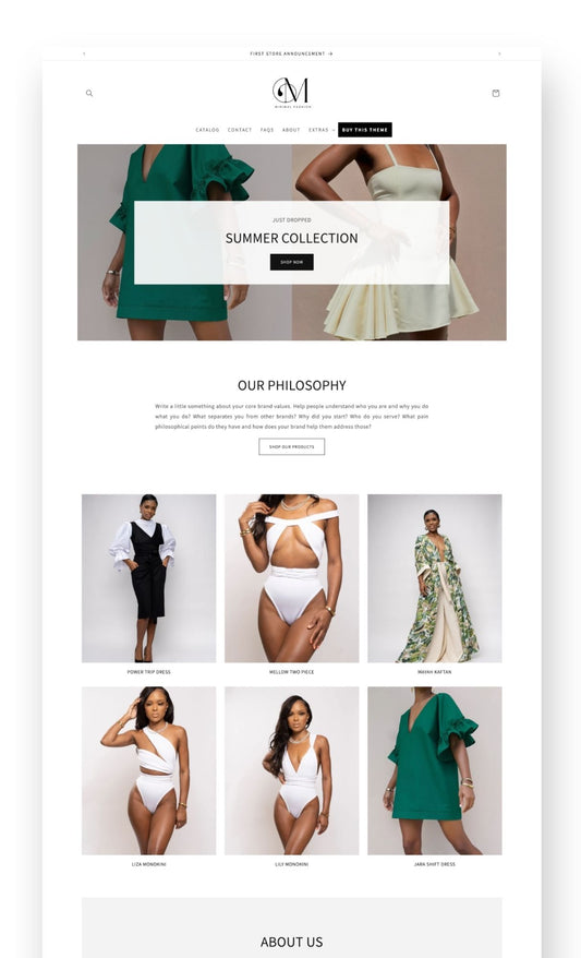 Minimal Fashion Shopify Template