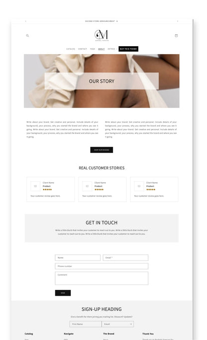 Minimal Fashion Shopify Template